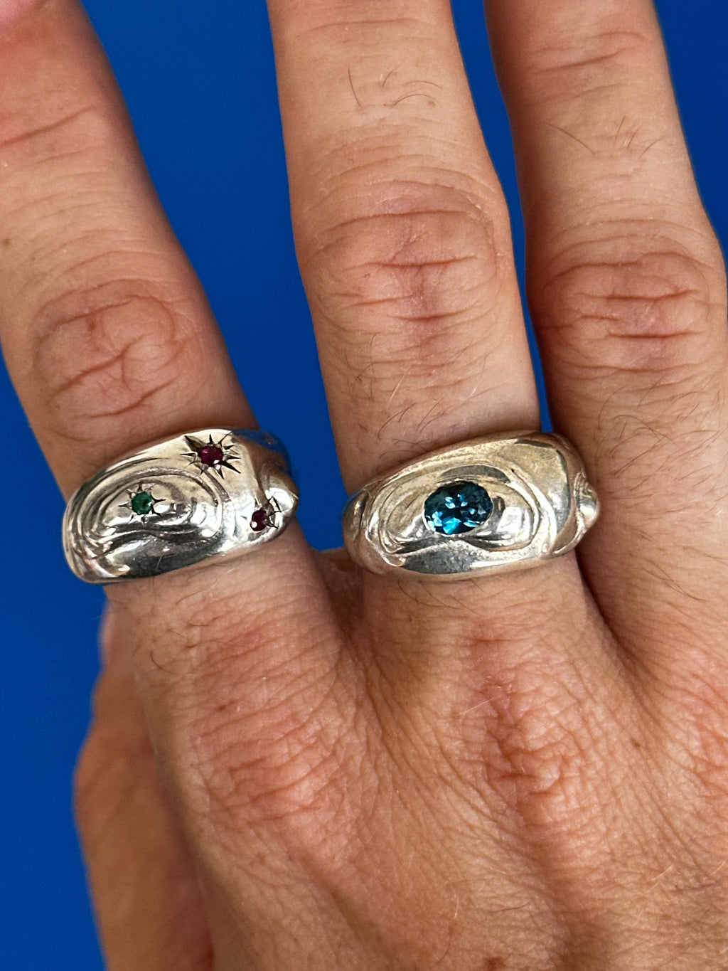 MC.010 / Melted city ring collection / Topázio e safira