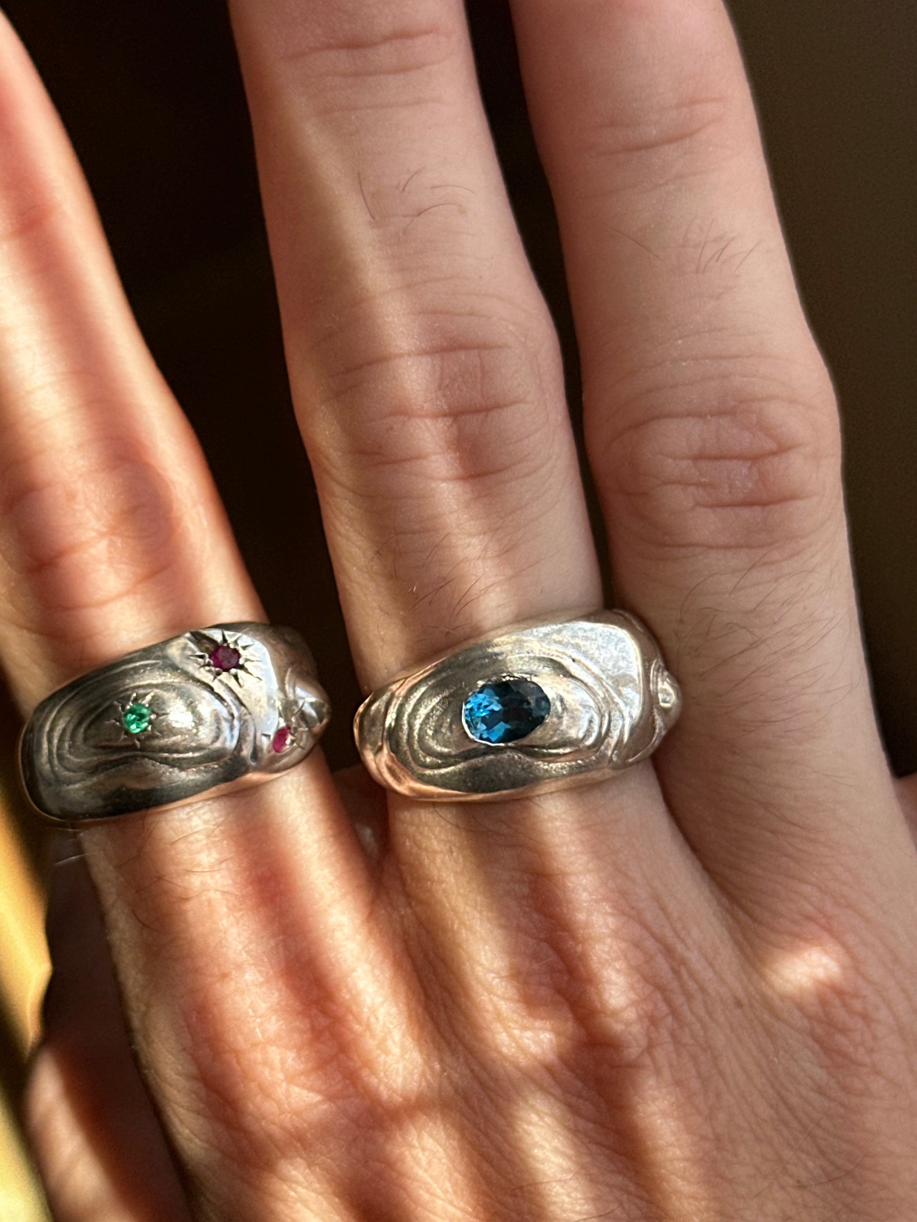 MC.010 / Melted city ring collection / Topázio e safira